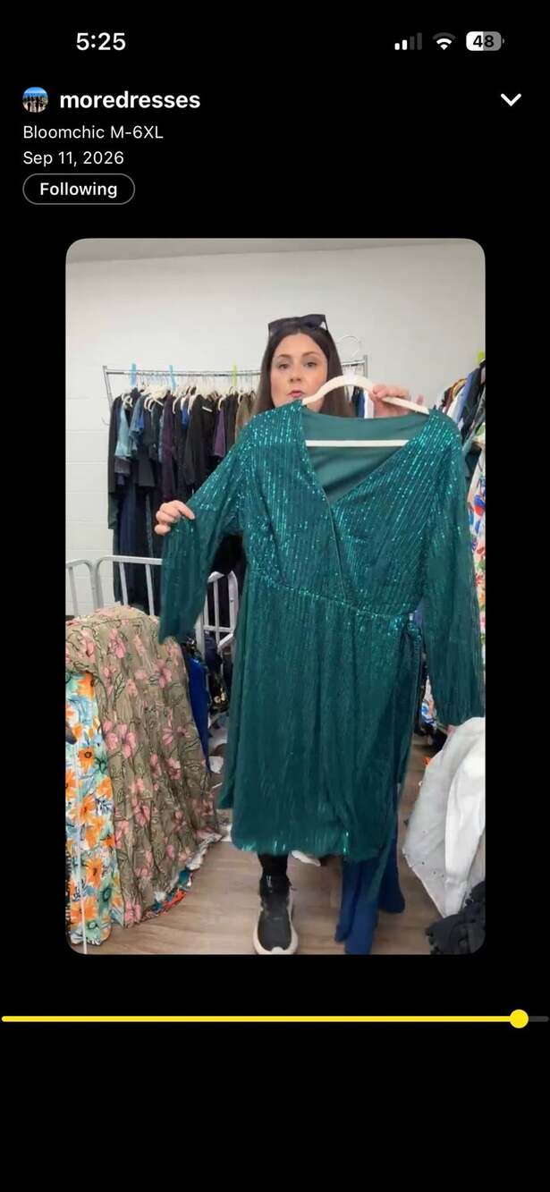 Green Women's Sequined Cocktail Dress